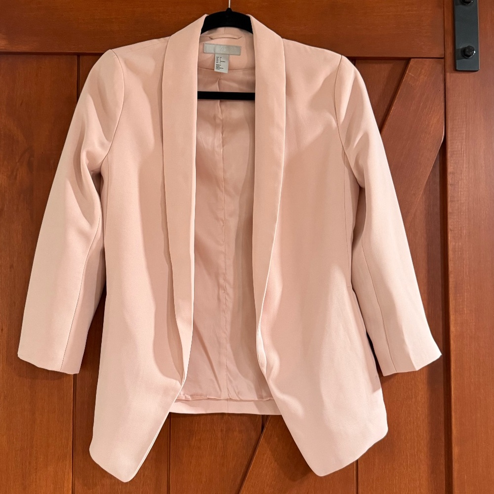Blush colored blazer